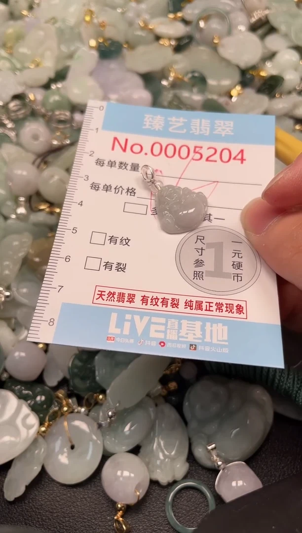 吊坠(不含链)未镶嵌翡翠5204