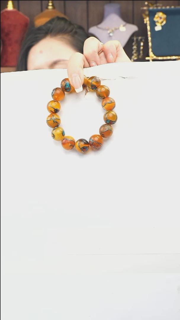 手链琥珀未镶嵌多人