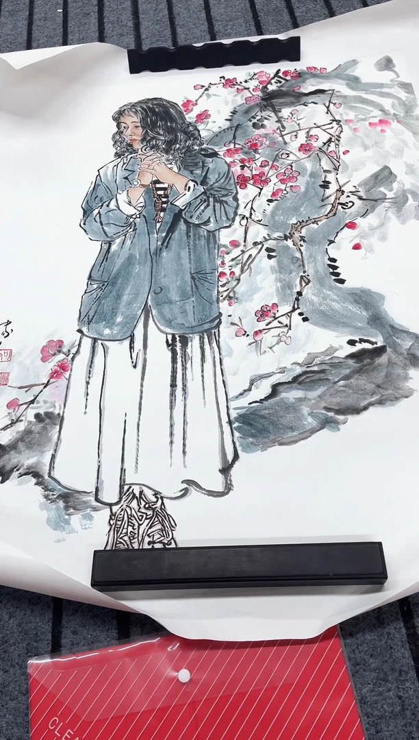 精品国画人物作品