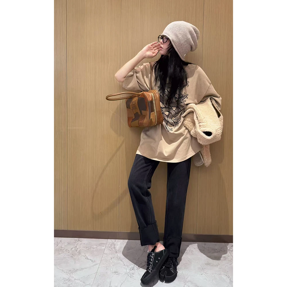 LA CALLA扭绳圆领100棉T恤OY-AT6372