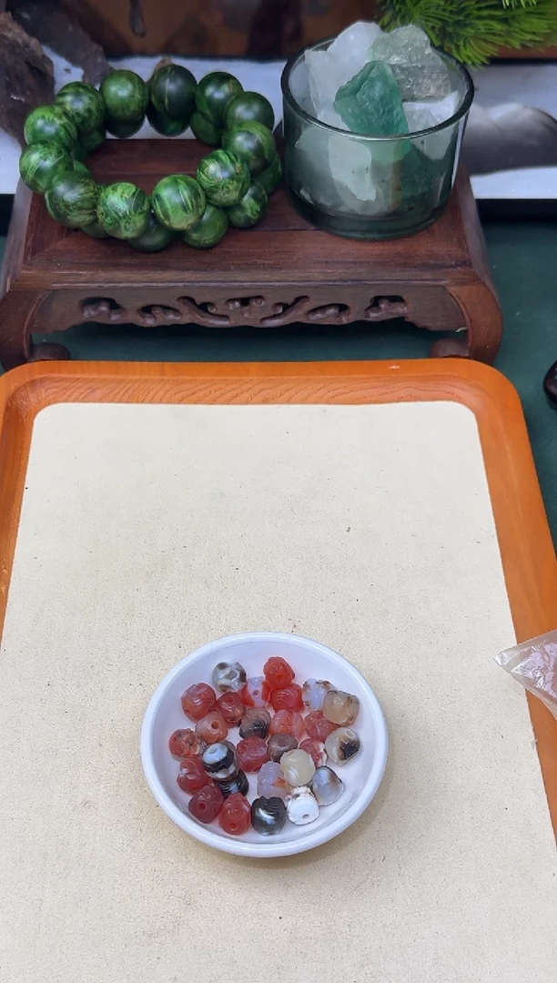 未镶嵌1玛瑙/玉髓珠改玛瑙象神1.0单颗
