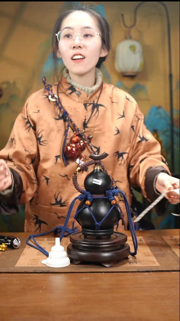 XS026网兜款大漆酒葫芦（现货现发）