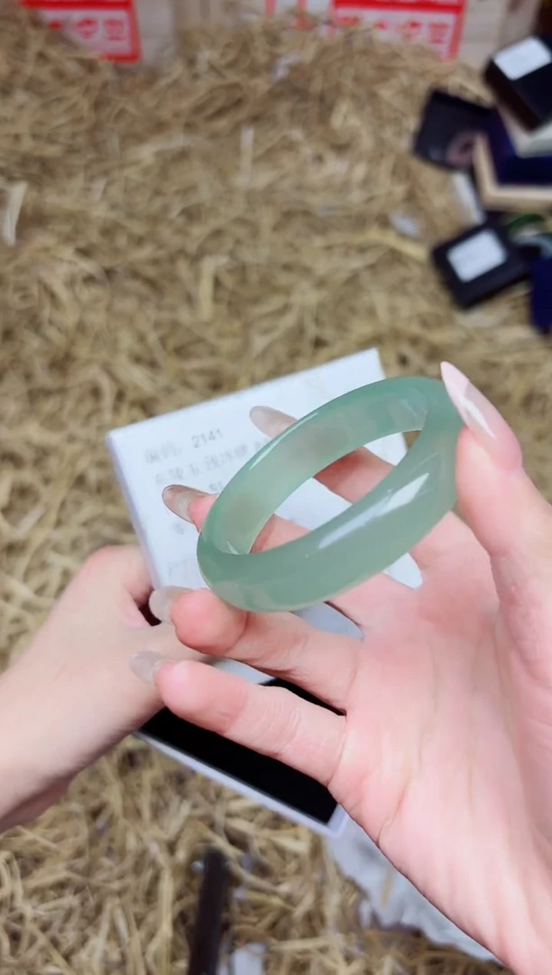 未镶嵌手镯石英质玉2141--圈口51