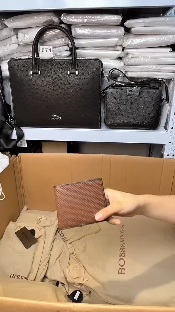 牛皮（革）韩爵绅士包包皮具085