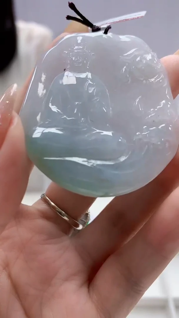 定制翡翠未镶嵌4852DD-毛货挂件25