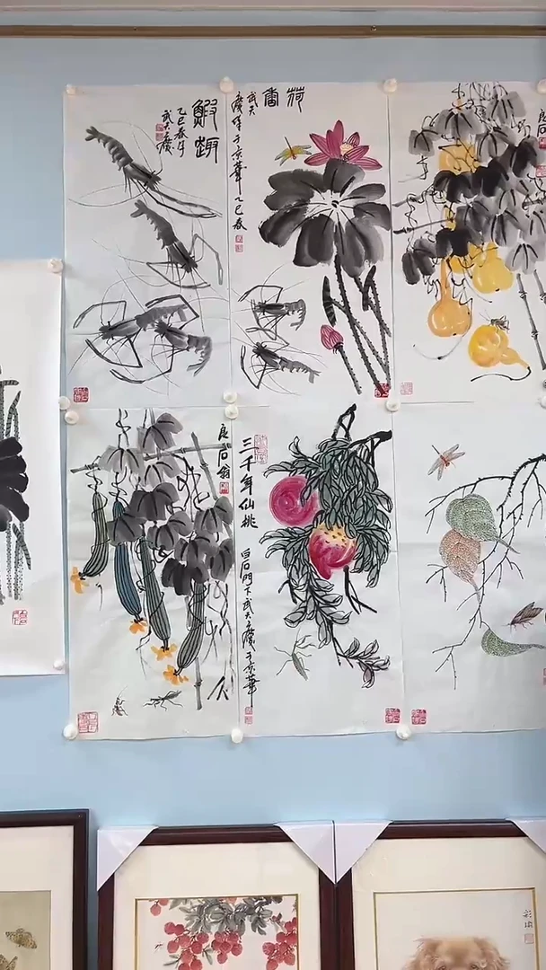国画武天庆老师六条屏【定金】