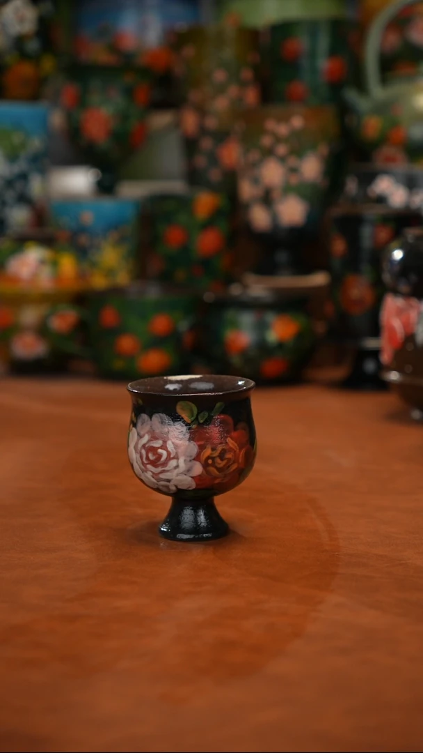 紫砂油画   釉下彩   杯子