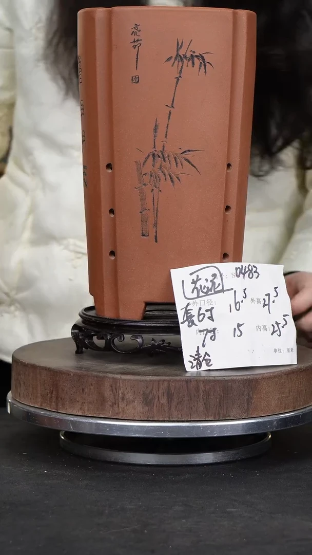 【闪购商品】紫砂花盆&0483+s花泥紫砂花盆