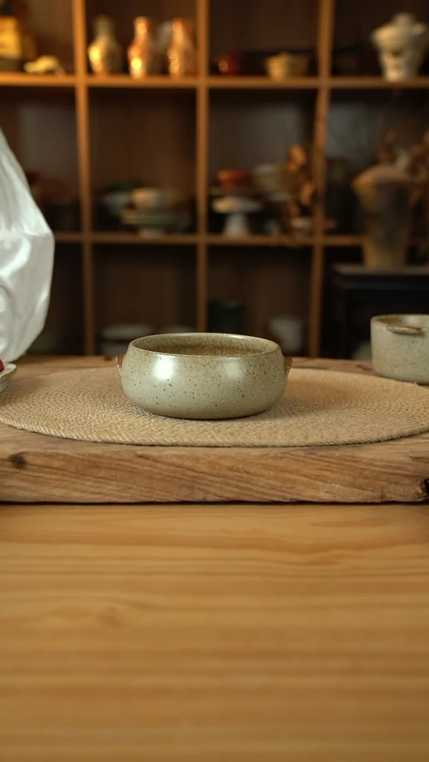 奶奶系列的双耳猪耳钵碗1个