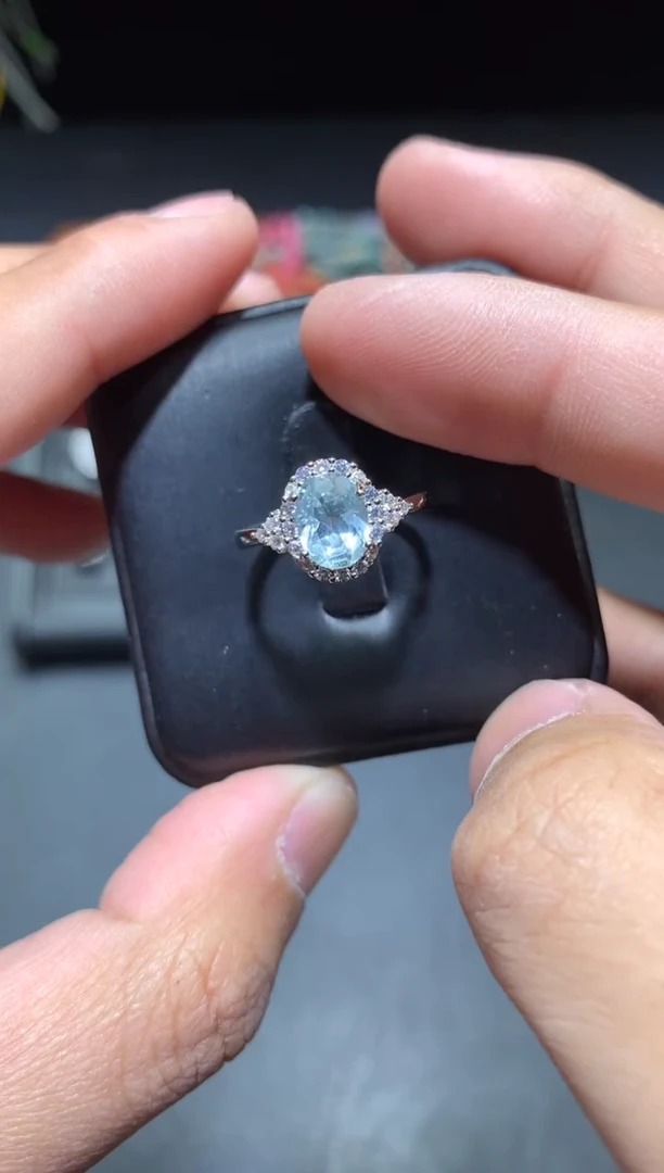 【闪购商品】海蓝宝石戒圈未镶嵌P53【多样性发其一】