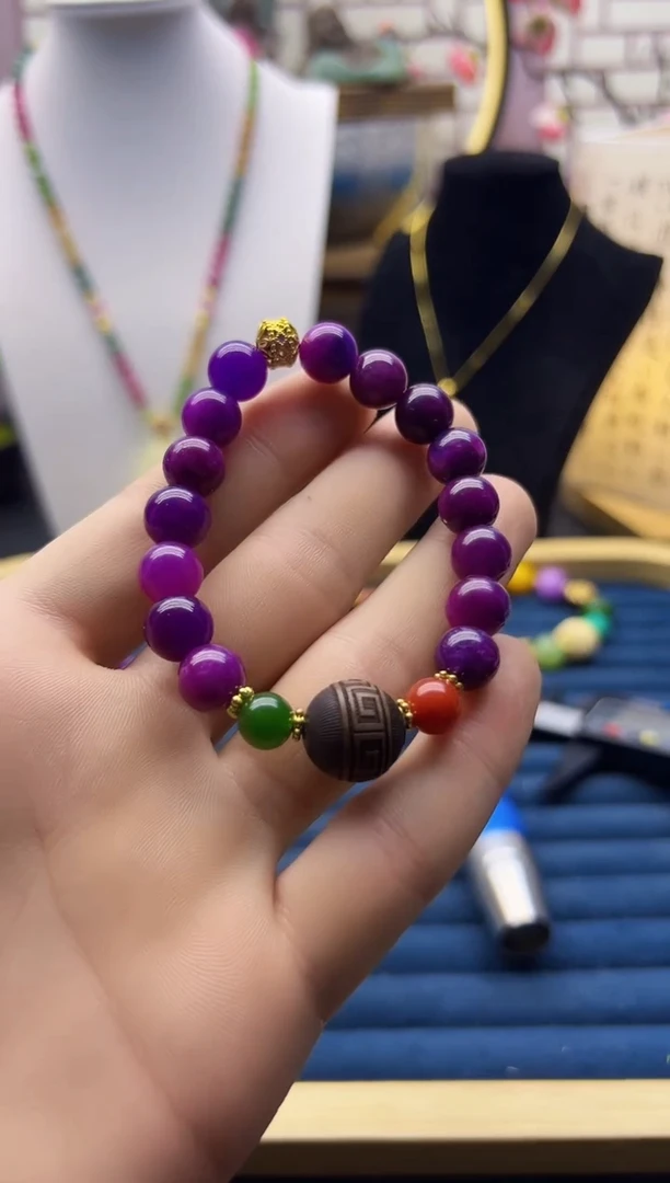 【闪购商品】苏纪石（舒俱来）手链14K金镶嵌S07