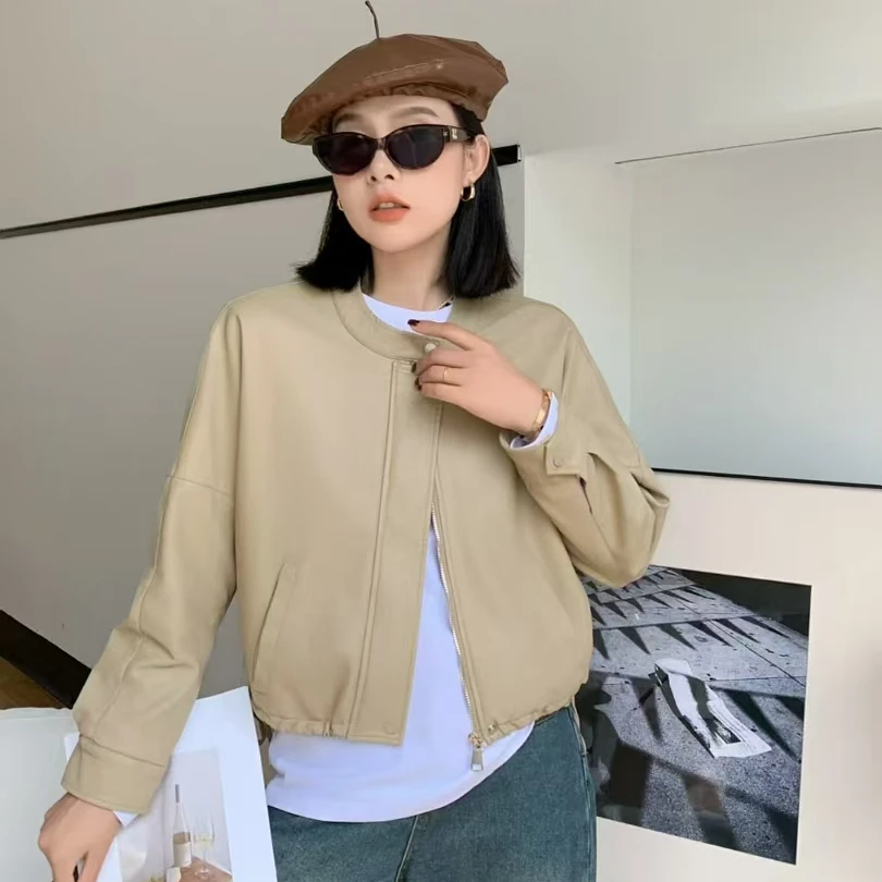 （8088）2025女士休闲皮衣