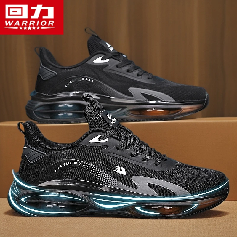 回力黑武士男鞋冬季2025新款气垫减震运动跑步鞋休闲增高老爹潮鞋