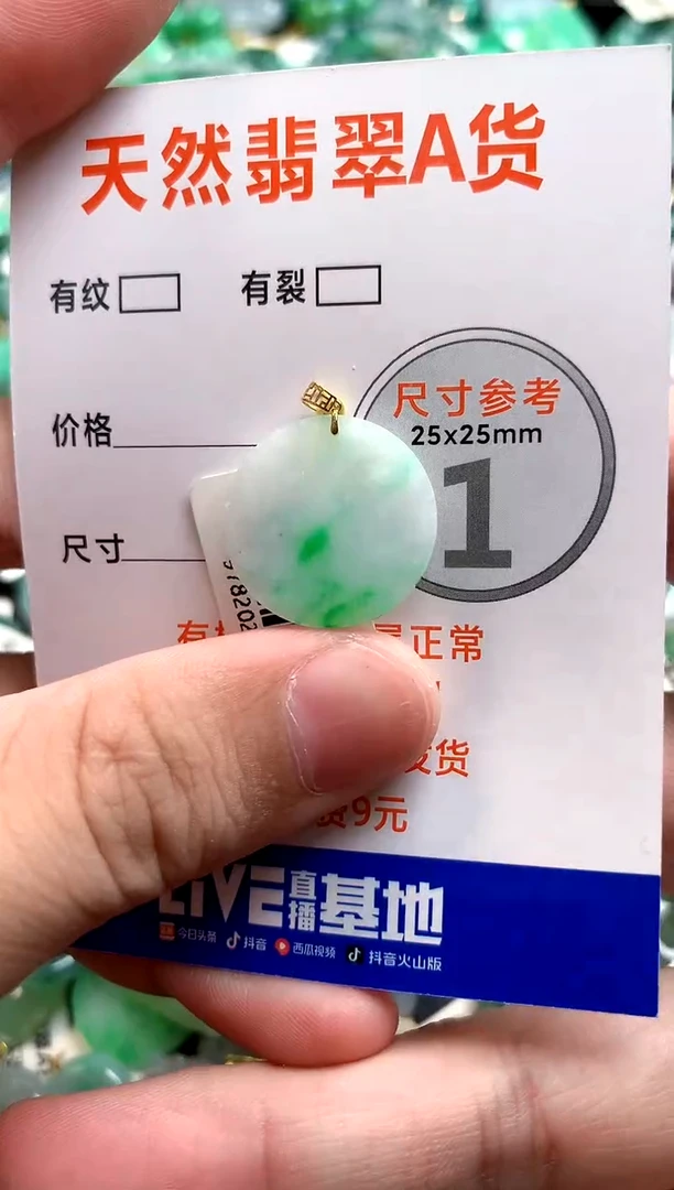 颈饰18K金镶嵌翡翠14006292