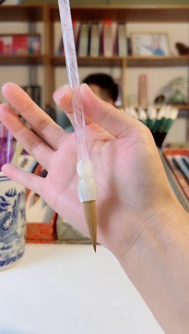 亚克力粉白斗狼毫3.5