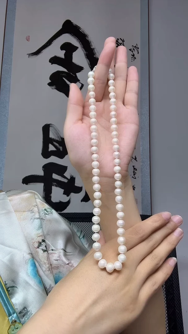 淡水珍珠未镶嵌项链约卡7+