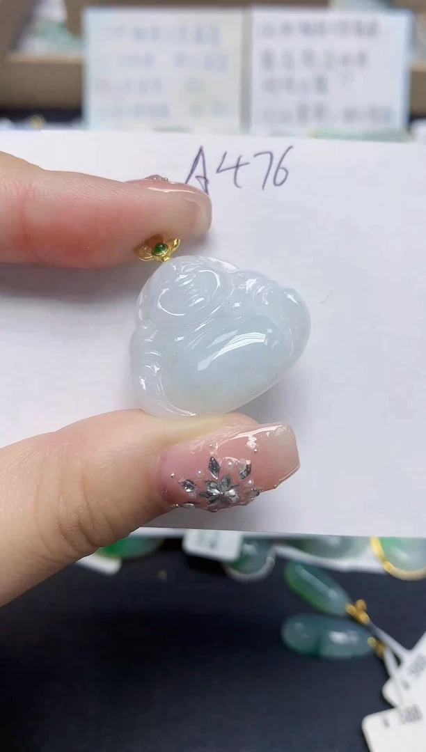 颈饰未镶嵌翡翠天然缅甸翡翠A货翡翠百元以上9元证书费自理