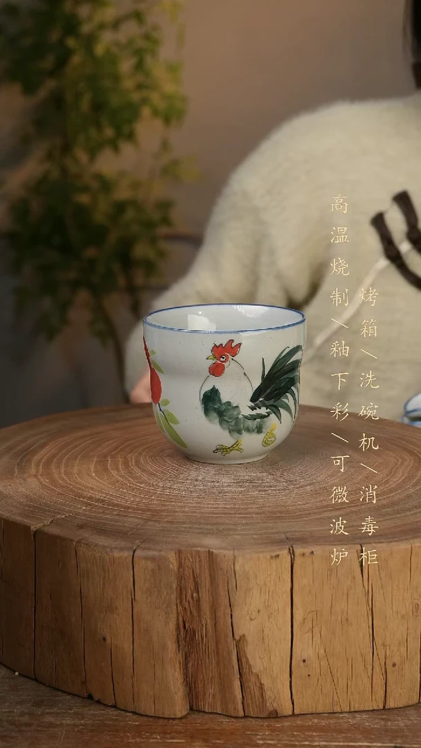 碗瓷景德镇手工手绘高温瓷釉下彩