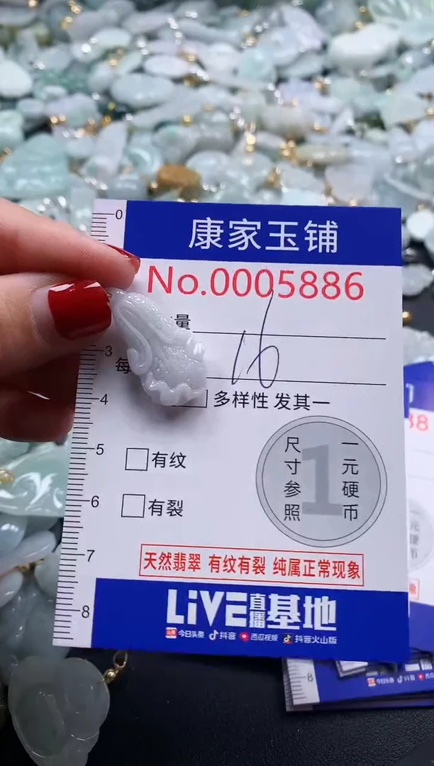 翡翠未镶嵌吊坠(不含链)5886