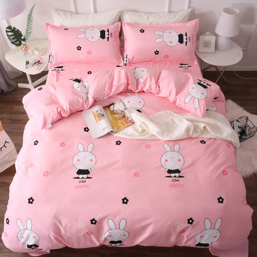 【顽皮+朵】亲肤被套单件床上用品床单双人被子套被褥套子枕套被罩