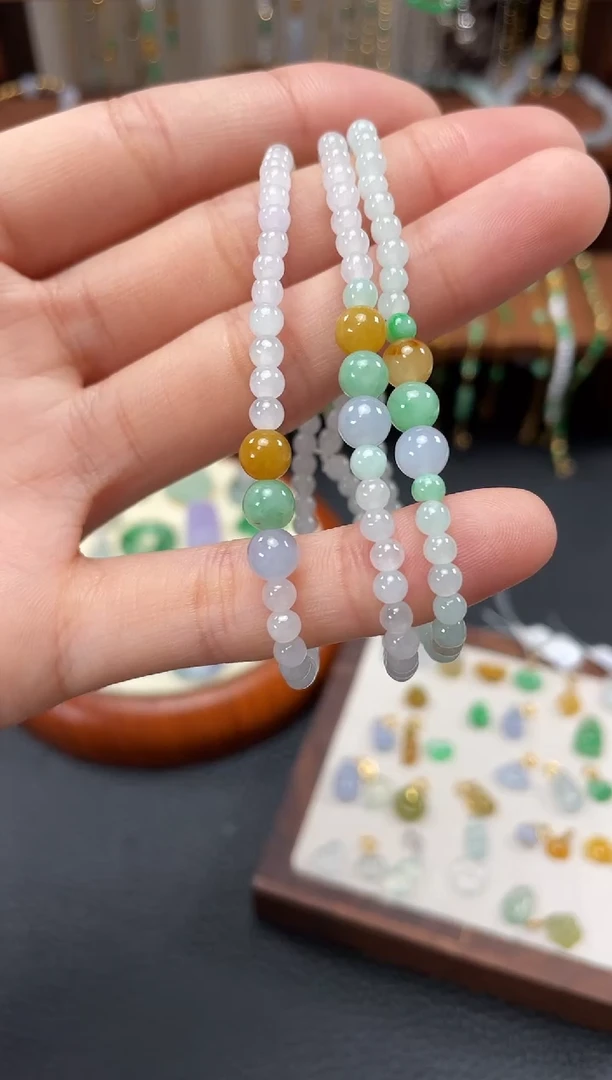【闪购商品】翡翠套链未镶嵌多样性发货一个  JK697