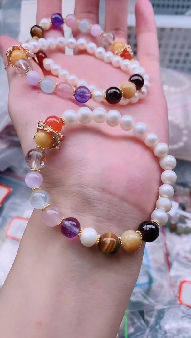 淡水珍珠手绳未镶嵌多样性发拍一发一