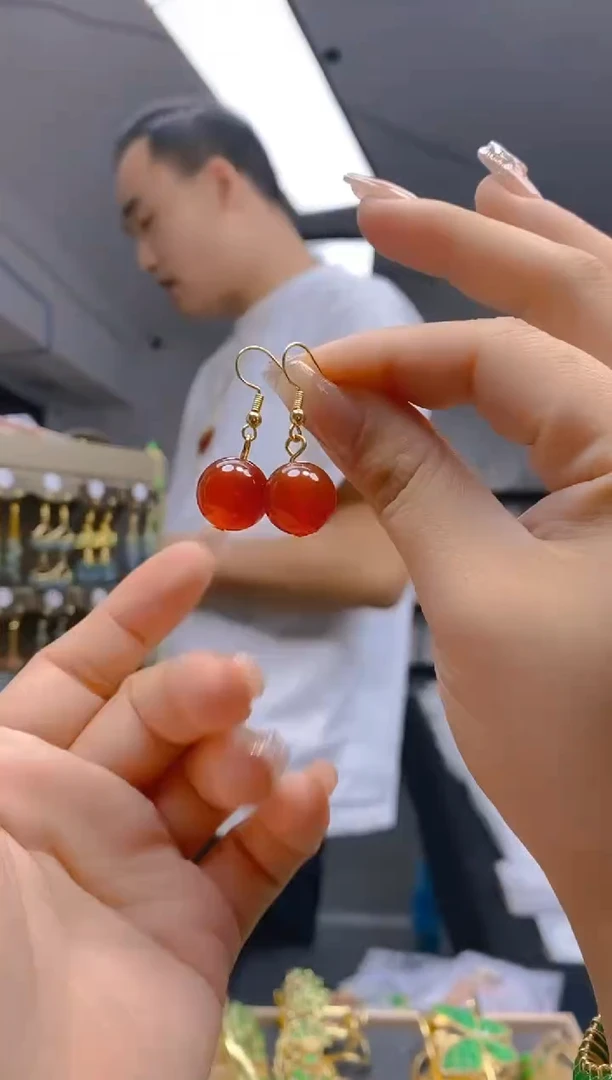 【闪购商品】玛瑙/玉髓耳饰合金3玛瑙耳饰