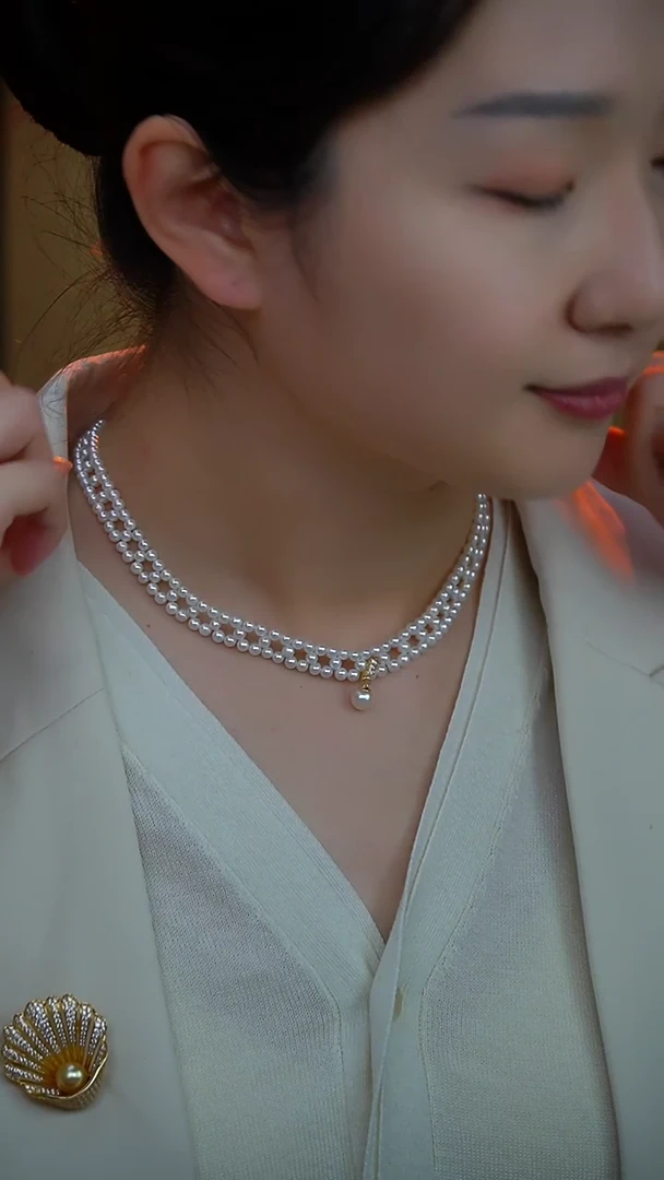 【闪购商品】淡水珍珠颈饰未镶嵌婚纱链