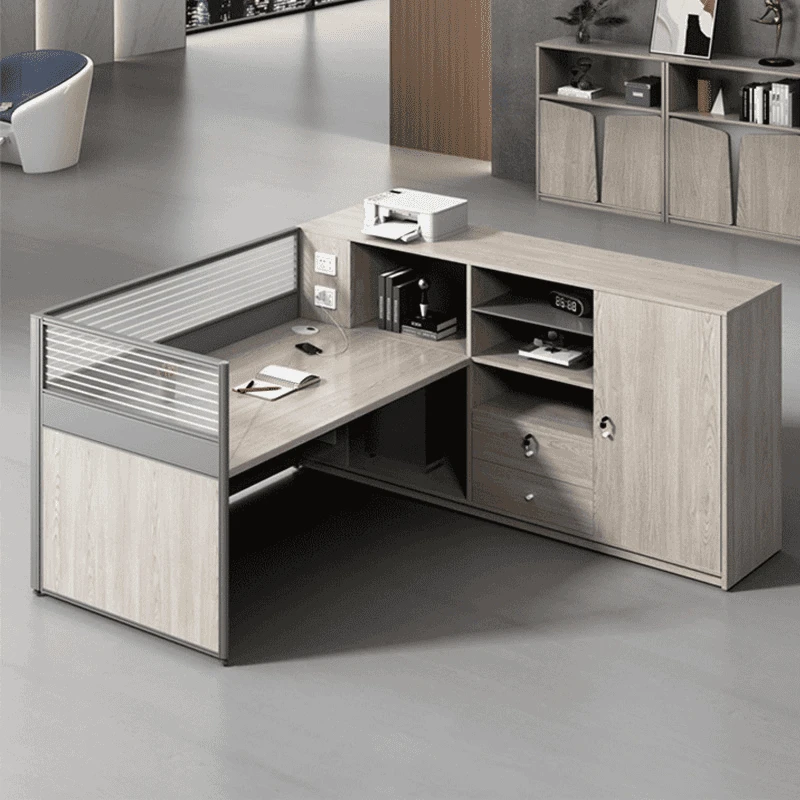 职员办公桌椅组合工位员工简约双人四人位六人位创意办公室财务桌