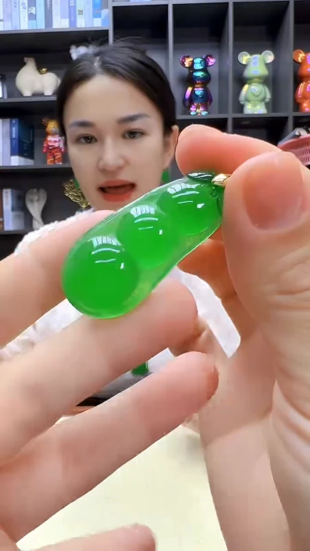 翡翠14K金镶嵌颈饰丹丹diy劲饰