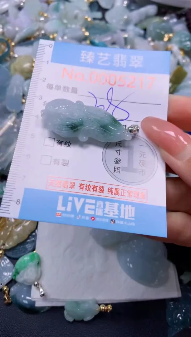 翡翠未镶嵌吊坠(不含链)5217