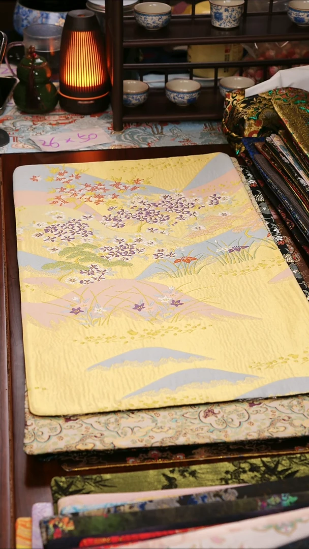 【福利西阵织湖光山色双面】中国风干泡织锦茶席33*60