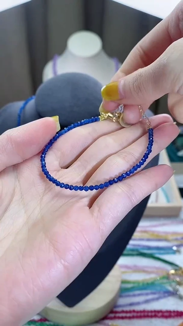 【闪购商品】蓝宝石手链14K金镶嵌诗宁甄选珠宝SYZB80