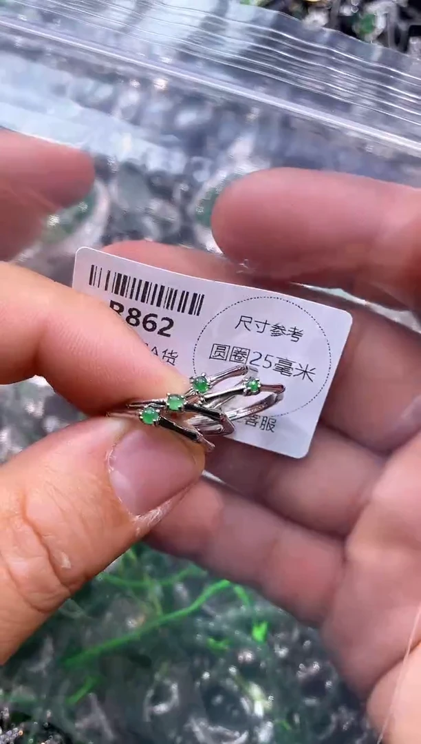 【闪购商品】翡翠颈饰未镶嵌R862戒指 多样性发其二