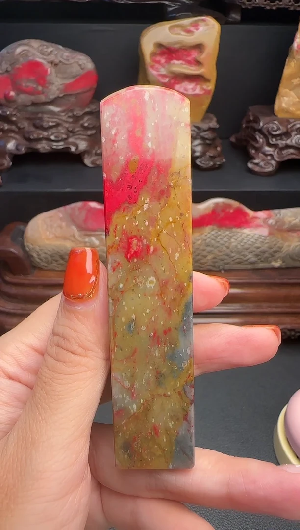 昌化石夏**风昌化鸡血石印章