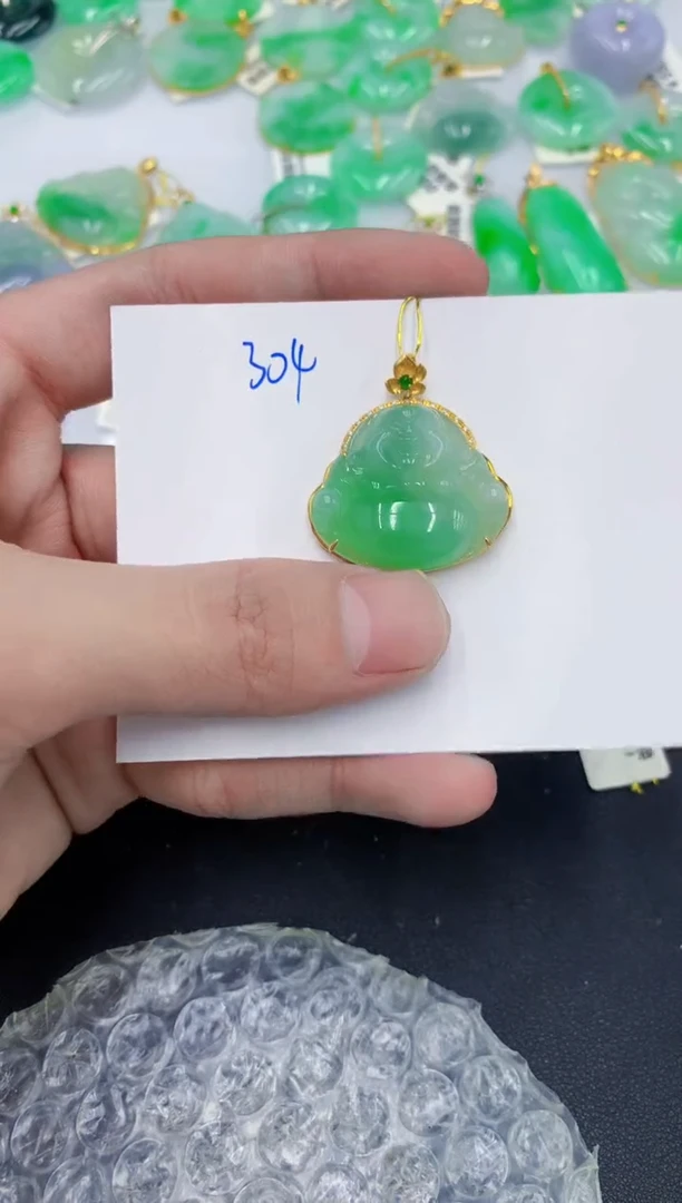 颈饰18K金镶嵌翡翠紫****部1111111
