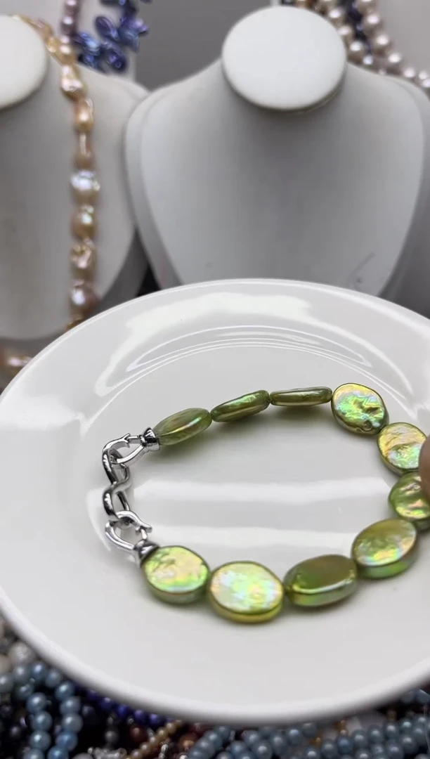 淡水珍珠钛钢颈饰1