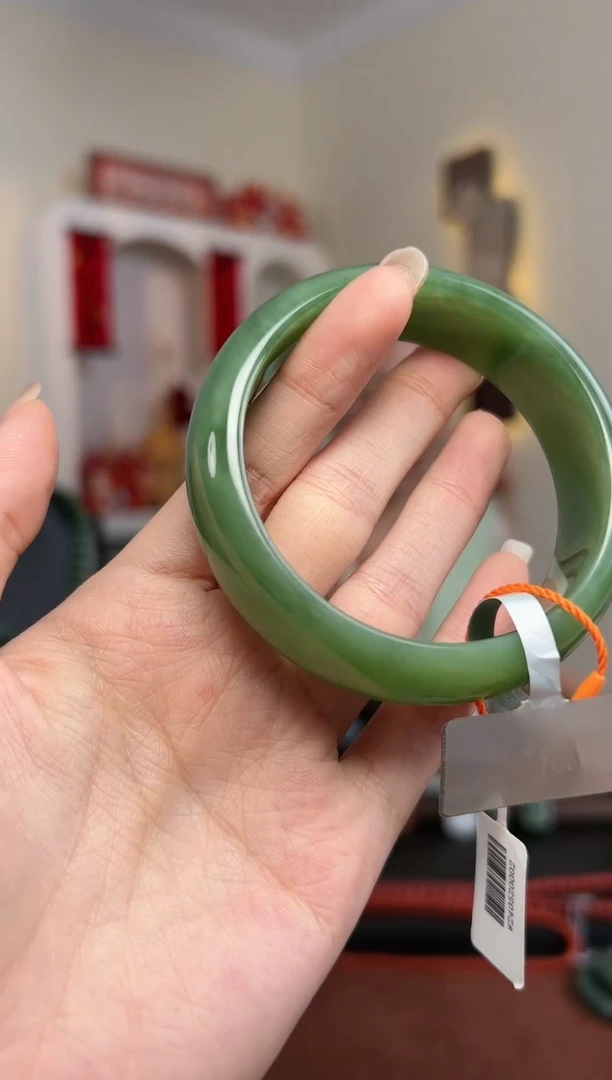 【闪购商品】和田玉手镯未镶嵌S27- 57.5mm 18*8