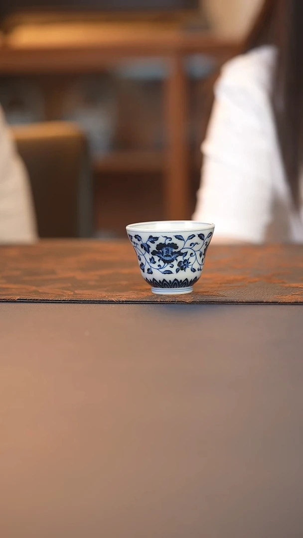 和然四季花卉折腰杯