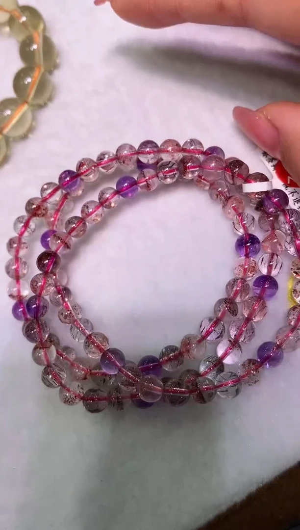 未镶嵌手链水晶多样性发其一超七多圈5.5+