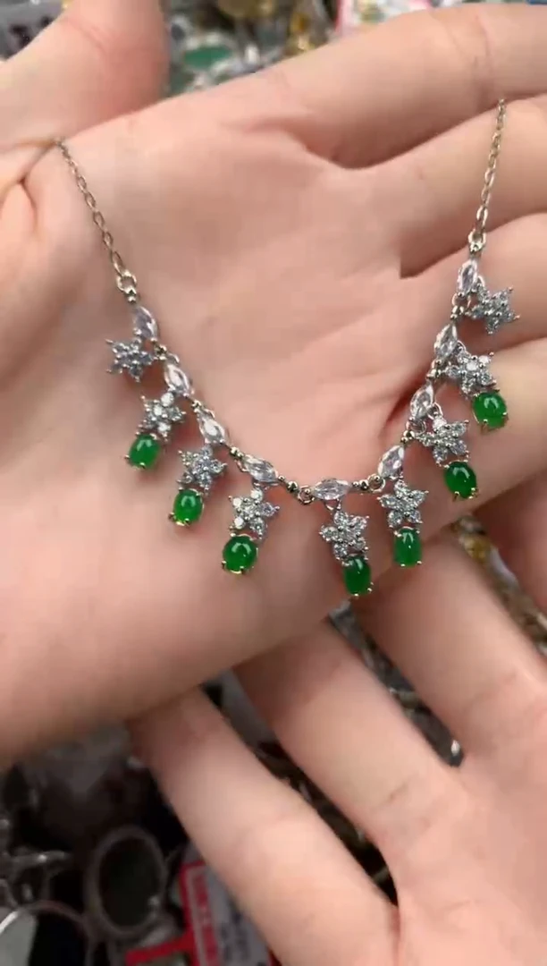 银S925镶嵌戒指翡翠777   5