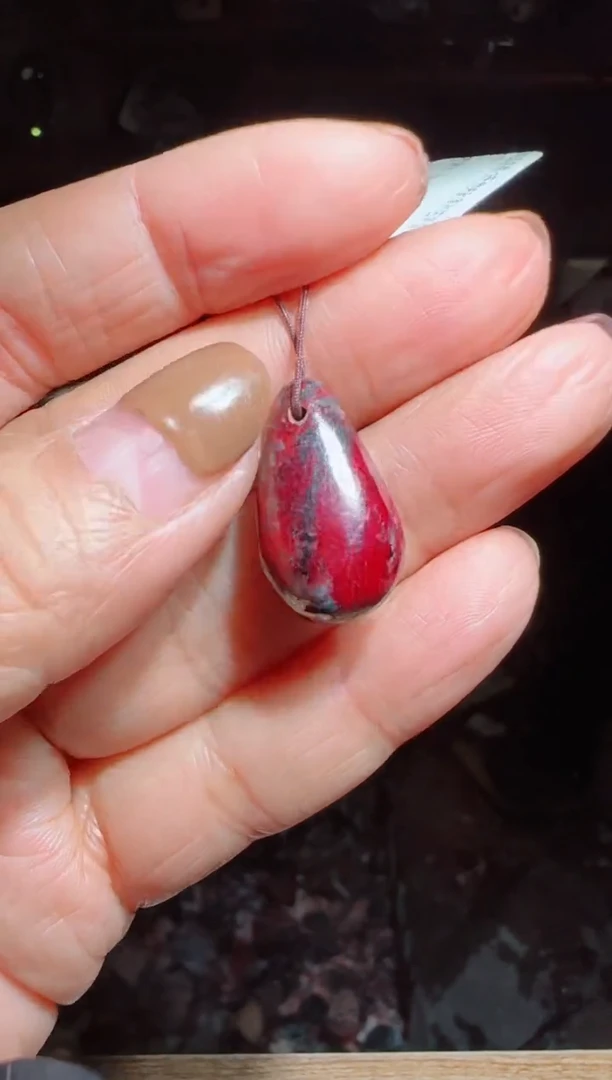 天然辰砂朱砂吊坠34