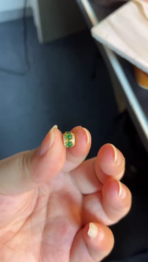 吊坠(不含链)银S925镶嵌翡翠1