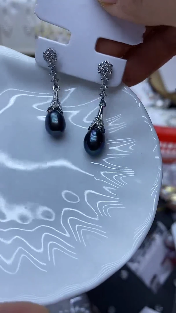 未镶嵌耳饰淡水珍珠耳环