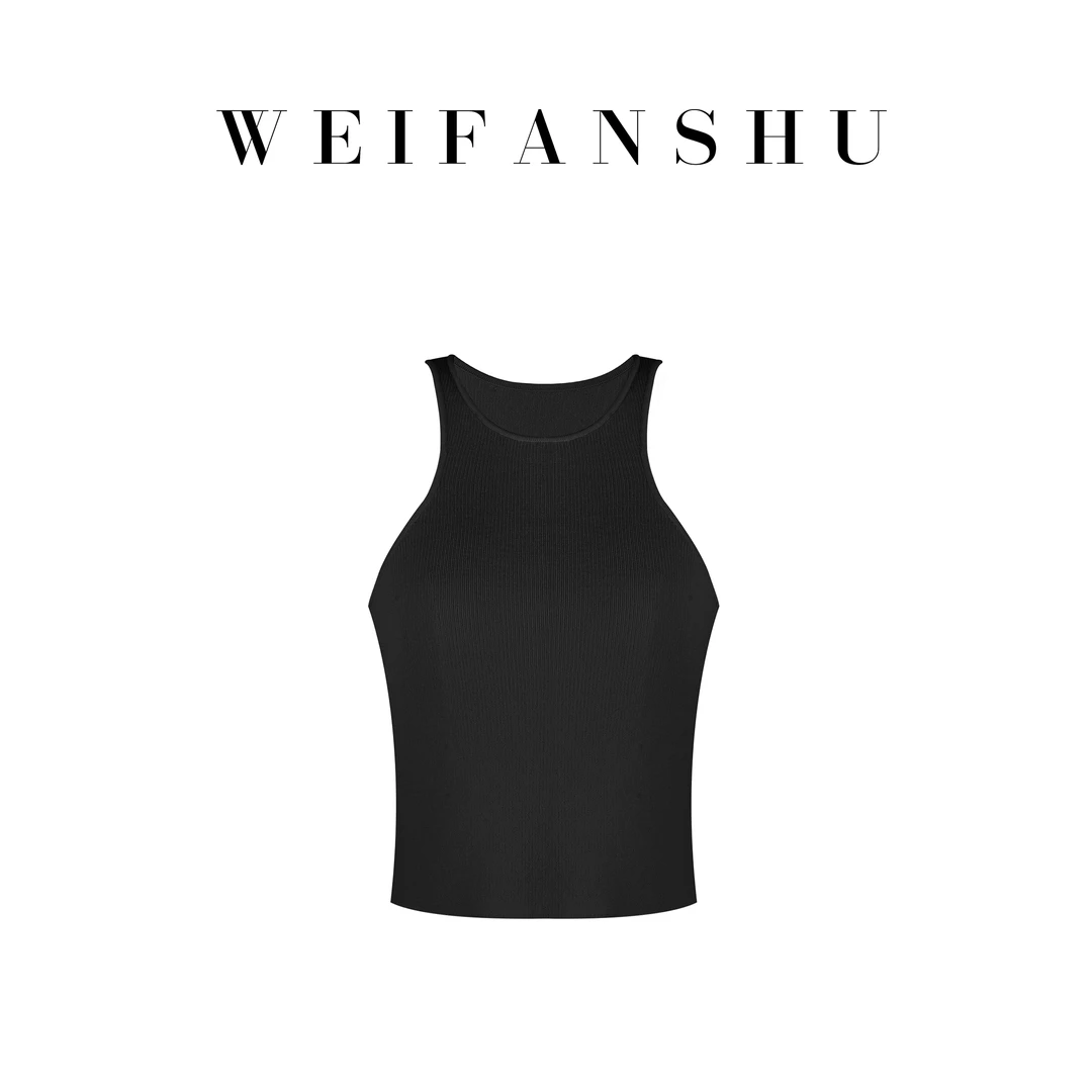 WEIFANSHU/魏凡舒【盛夏氛围】春夏新款时尚简约百搭气质针织背心