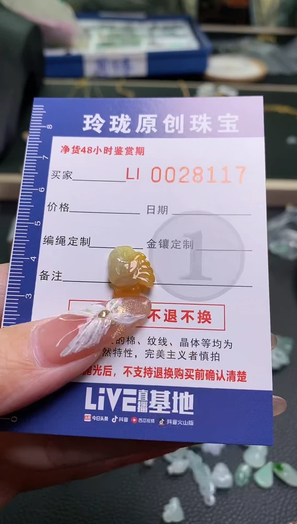 【闪购商品】翡翠颈饰未镶嵌翡翠净货28117