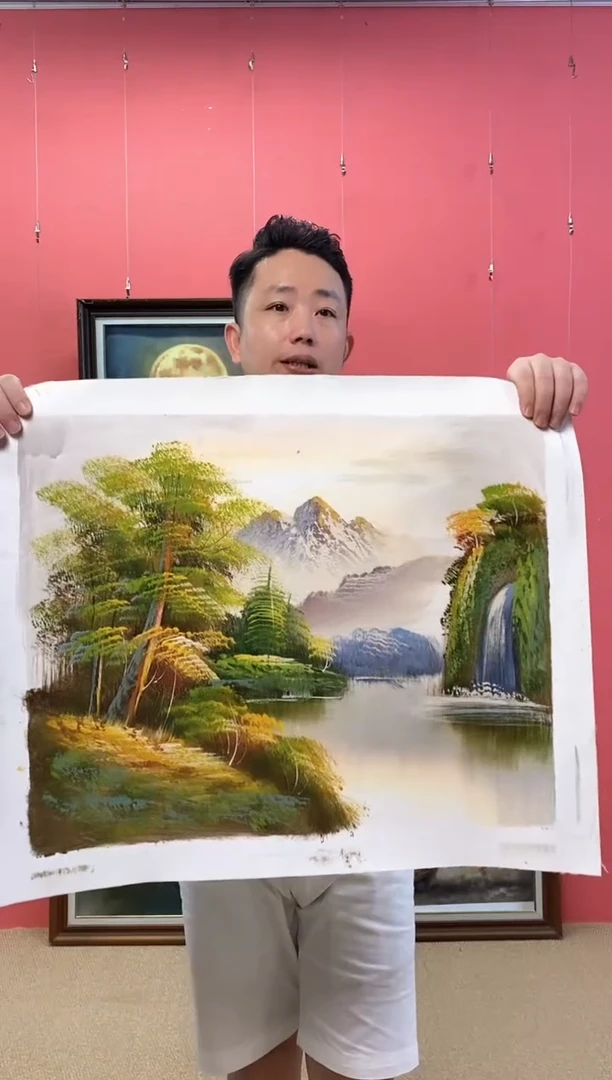 油画福**康尺寸40*50画芯（不含框）