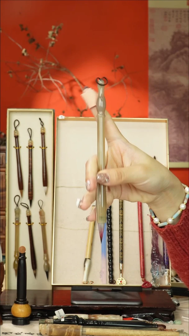 156号闪孤品高货毛笔链接 清水试笔 蘸墨不退