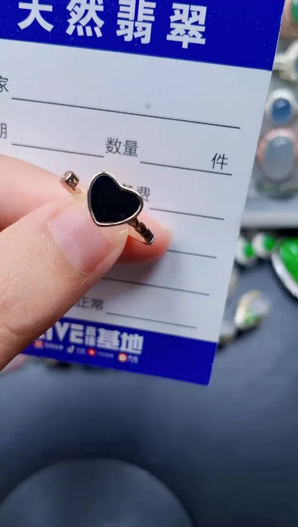 银S925镶嵌戒指翡翠272
