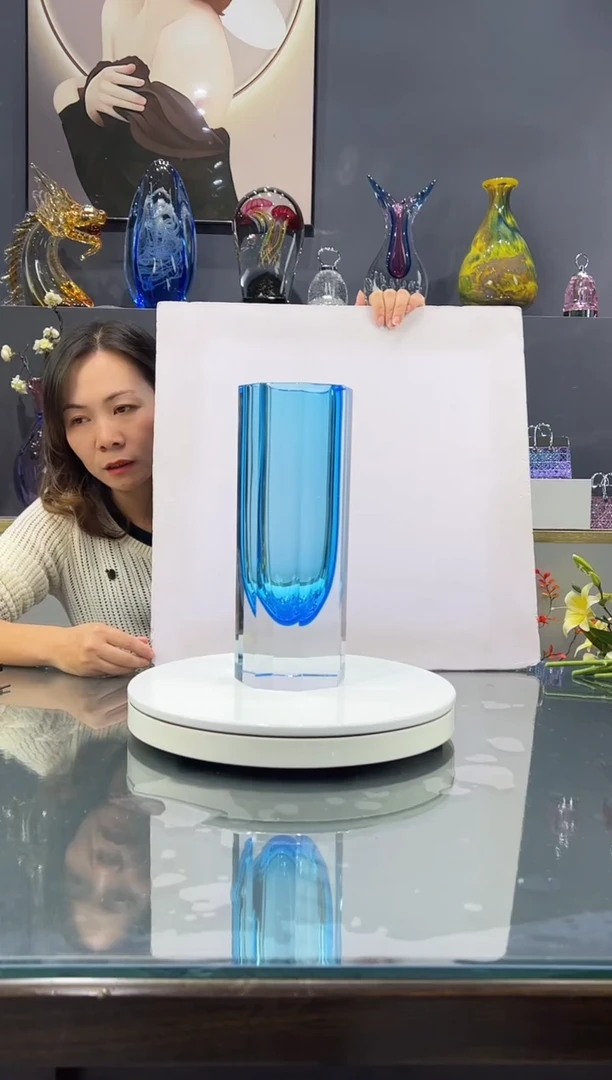 手工艺品琉璃 水晶琉璃花瓶1个
